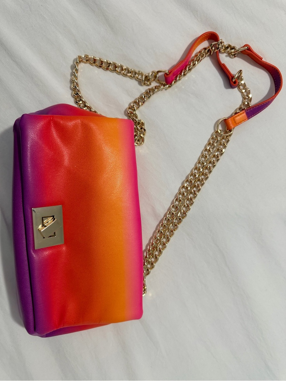 INC International Concepts Gradient Crossbody Bag - Pink Orange Purple